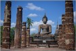 20180406_LGP2537 Phra Ubosot and chedi at the Wat Mahathat (Temple of the Great Relic) - Sukhothai, Thailand