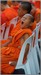 20180411_LGP4913 Young Buddhist Monk yawns during evening prayer - Wat Phra That Doi Suthep, Chiang Mai, Thailand