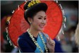 20180413_LGP5272 Cycling parade of parasol-carrying ladies - Songkran, Chiang Mai, Thailand