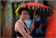 20180413_LGP5326 Cycling parade of parasol-carrying ladies - Songkran, Chiang Mai, Thailand